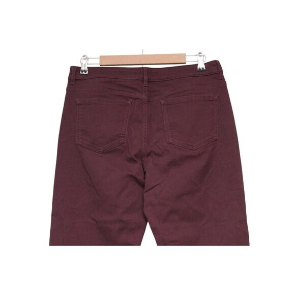 J Jill Boyfriend Jeans Size 10 Purple Stretch Denim Straight Leg Ankle Preppy - Picture 7 of 11